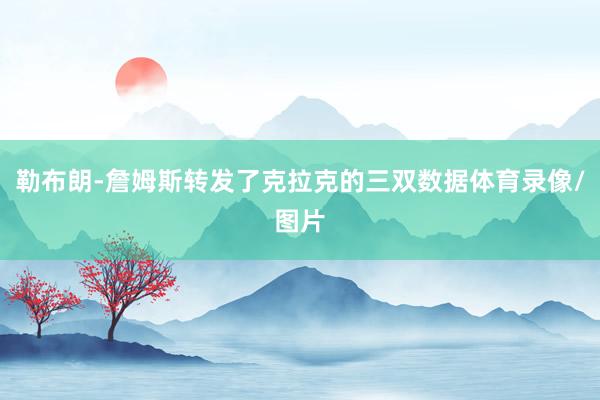 勒布朗-詹姆斯转发了克拉克的三双数据体育录像/图片